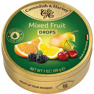 Карамель CAVENDISH ароматизована Фруктове Асорті 200г